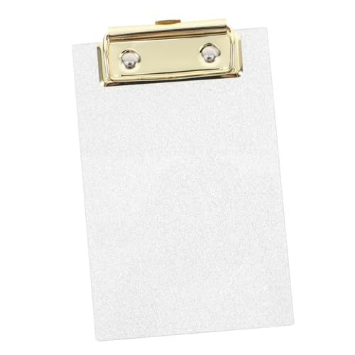OSALADI Glitzer-schreibblockhalter -zwischenablage Krankenschwester Zwischenablage Mini-klemmbretter Kleines Klemmbrett Zubehör Für Büroordner Pflegeklemmbrett Acryl Silver von OSALADI