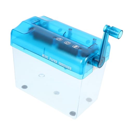 OSALADI Handgesiedeltes Papierschreider Mini Aktenvernichter Handschredder Maschine Handbuch Manueller Aktenvernichter für den Tisch Aktenvernichter für den Haushalt Rostfreier Stahl Blau OSALADI Handgesiedeltes Papierschreider Mini Aktenvernichter Handschredder Maschine Handbuch Manueller Aktenvernichter für den Tisch Aktenvernichter für den Haushalt Rostfreier Stahl Blau von OSALADI