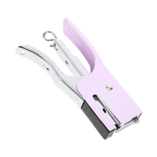 OSALADI Hefter in Der Hand Süße Schulsachen Bürozubehör Für Den Damenschreibtisch Office Desk Decor College -vorräte Roségoldener Klebebandabroller Klammerentferner Violett Metall von OSALADI