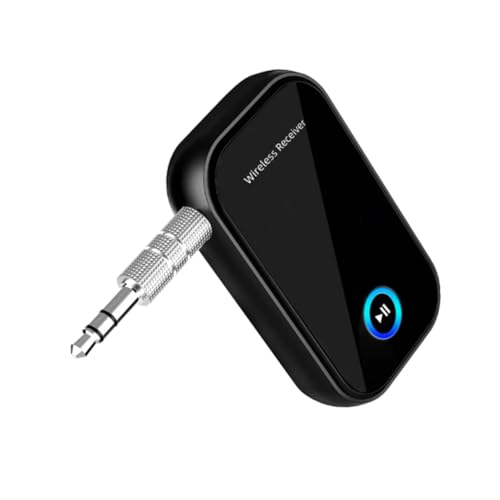 OSALADI Kabelloser Adapter Drahtloser Audioempfänger 4 Stück Adapter Auto-Audio-Sender Drahtloser Sender Audioempfänger 5.0 HiFi Automatisch Plastik Übertragungsgerät Ersatzadapter von OSALADI