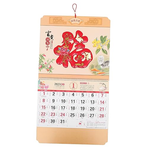 OSALADI Kaninchenjahr Wandkalender Traditioneller Immerwährender Kalender Aus Hochwertigem Exquisite Chinesische Handwerkskunst Für Zuhause Und OSALADI Kaninchenjahr Wandkalender Traditioneller Immerwährender Kalender Aus Hochwertigem Exquisite Chinesische Handwerkskunst Für Zuhause Und von OSALADI