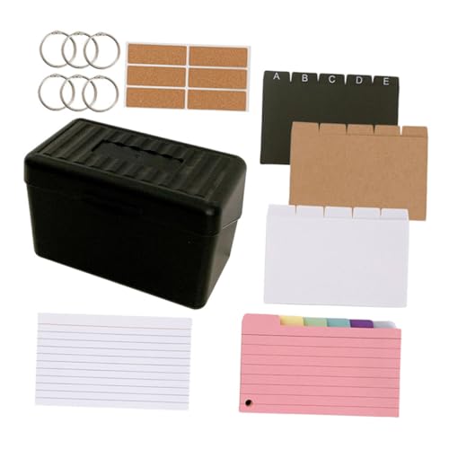 OSALADI Karteikarten Line Karteikarte Mit Etui Kartenhalter Ordner Notizkarten Organizer Karteikartenetui Notizkartenhalter Flash Kartenhalter Karten Organizer Kartenetui Karteikarten von OSALADI