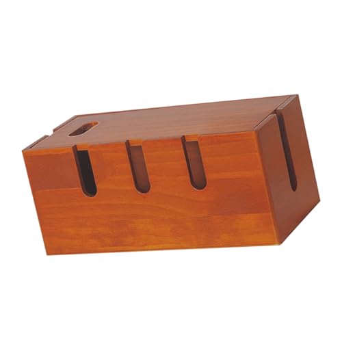 OSALADI Holzbox für Büro Kabel-Organizer Vintage-Design für Den Schreibtisch von OSALADI