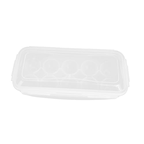 OSALADI Kasten Kühlschrank-Eier-Organizer tragbare Eierkiste Karton Halter Spender coop storage boxes aufbwahrungs-box Aufbewahrungsbehälter für Eier Kühlschrank Eierbehälter Plastik Weiß OSALADI Kasten Kühlschrank-Eier-Organizer tragbare Eierkiste Karton Halter Spender coop storage boxes aufbwahrungs-box Aufbewahrungsbehälter für Eier Kühlschrank Eierbehälter Plastik Weiß von OSALADI