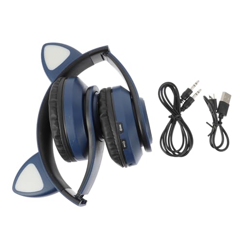 OSALADI Kopfhörer Katzenkopfhörer Katzenohr Headset Katzenohr Kopfhörer Headset Für Mobiltelefone Kabelloses Gaming Headset Kabelloses Headset Stereo Headset Computerzubehör von OSALADI