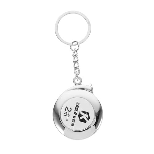 OSALADI Mini Maßband Rohrmaßband Körpermaßband Einziehbar Maßband Körper Keychain -bandmaß Maßband Für Körpermaße Rollbandmaß Kleines Maßband Mini-maßband-schlüsselanhänger Metall Silver von OSALADI