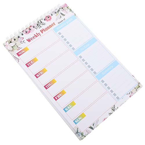OSALADI Notizblock Spiral- Hochzeit Notizen Dinge Zu Tun, Um Notepad Zu Tun Notizbuch Planer Täglich Lebensmittelliste Einkaufsliste Für Lebensmittel Planungsunterlagen Seitenreiter Papier von OSALADI