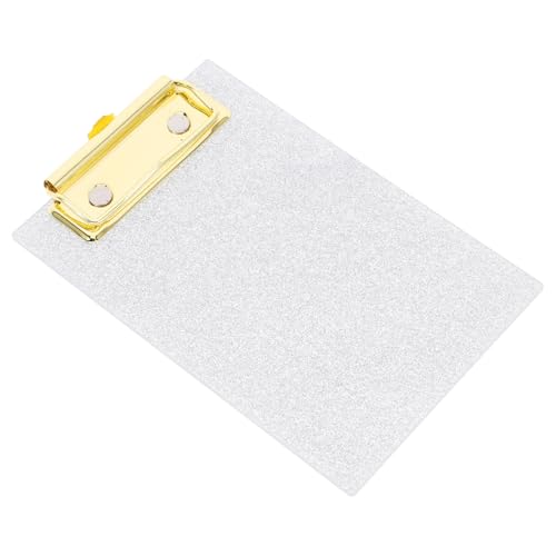 OSALADI Ordnerbrett Klassenzimmerzubehör Planke Klemmbrett Pflegeklemmbrett Schreibunterstützungstafel Multifunktions-Klemmbrett Büroklammern Zwischenablage Acryl Silber OSALADI Ordnerbrett Klassenzimmerzubehör Planke Klemmbrett Pflegeklemmbrett Schreibunterstützungstafel Multifunktions-Klemmbrett Büroklammern Zwischenablage Acryl Silber von OSALADI