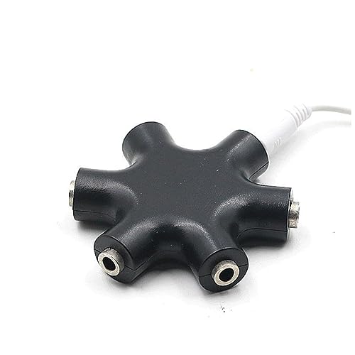 OSALADI Plastiktisch 6 Kopfhöreradapter Teilt Die Leitung Praktischer Schneeflocken-Adapter Universeller Adapter Headset-Adapter Kopfhörer Verteiler Universal- Splitter Plastikenten von OSALADI