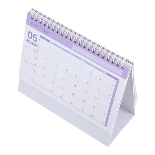 OSALADI Tischkalender Schlichtes Design Stabiler Standfuß Dekorativer Klappkalender für Büro und Zuhause Hochwertiges für Tägliche Organisation und Aufbewahrung von OSALADI