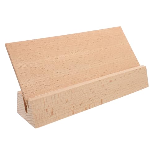 OSALADI Tischkalenderbasis Aus Holz Kartenständer Kartenhalter Für Spielkarten Platzkartenhalter Für Den Tisch Postkartenhalter Nennen Sie Kartenhalter Postkartenbasis Gedeckhalter Beige von OSALADI