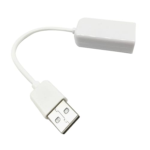 OSALADI USB Kanal Soundkarte Adapter mit Kabel für Notebook Laptop Weiß Unterstützt Virtuellen Kompatibel mit PC Lautsprechern Kopfhörern OSALADI USB Kanal Soundkarte Adapter mit Kabel für Notebook Laptop Weiß Unterstützt Virtuellen Kompatibel mit PC Lautsprechern Kopfhörern von OSALADI