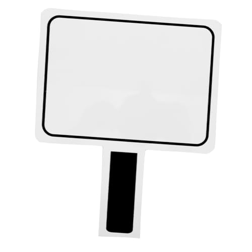 OSALADI Whiteboard Halten Wiederverwendbar Handheld-trockenlöschtafel Erinnerung Kleines, Trocken Abwischbares Whiteboard Zeichnung Trockener Löschungspaddel Etikett Tragbar Tipp Black Pvc von OSALADI
