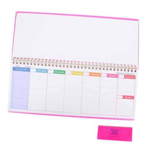 OSALADI Wochenplan Notizplaner Agenda Notizbuch Zeitplan Wochenkalenderblock Planungsblöcke Universität Notizblöcke Organizer Arbeitsgewohnheiten Tracker Kalender Wöchentlicher von OSALADI