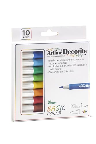 Artline Decorite, 10 Filzstifte mit Pinselspitze, farblich sortiert Artline Decorite, 10 Filzstifte mit Pinselspitze, farblich sortiert von OSAMA