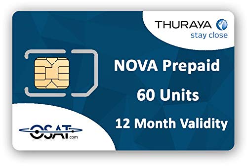 OSAT Thuraya Satellitentelefon NOVA SIM mit 60 Einheiten (70 Minuten) von OSAT