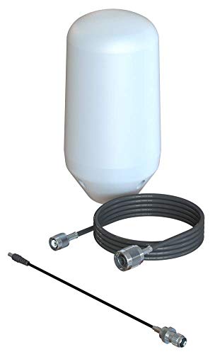 Scan Iridium GO! Passive omnidirektionale Antenne, Satellitensignal-Boost, Marine- und Ferneinsatz, einfache Montage, robustes Design, 10 m, 65000-031-GO | mit Masthalterung von OSAT