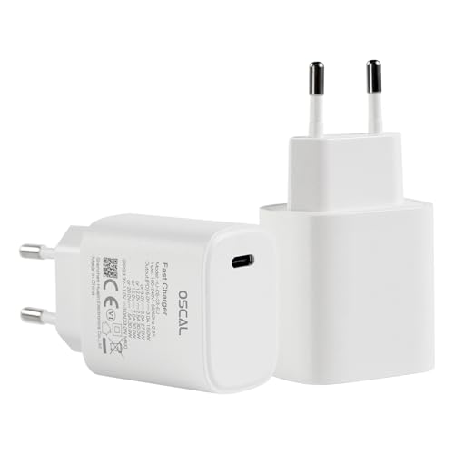 OSCAL USB-Ladegerät, Ersatz für Steckdose, 33 W, 1 Port, Schnellladegerät Typ C für Smartphone/Tablets/PCs, Fast Charge 33 W, Netzadapter, kompakt und leistungsstark OSCAL USB-Ladegerät, Ersatz für Steckdose, 33 W, 1 Port, Schnellladegerät Typ C für Smartphone/Tablets/PCs, Fast Charge 33 W, Netzadapter, kompakt und leistungsstark von OSCAL