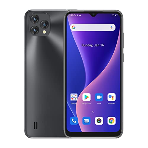 OSCAL C60 Android 11 4G Smartphone Ohne Vertrag, Helio A22 Quad-Core 4GB RAM+32GB ROM, 6.53" HD+ Display, Dual-SIM Handy, 13MP+5MP Dual Kamera, 4780mAh Akku, GPS WiFi Gesichts Entsperrung Schwarz von OSCAL