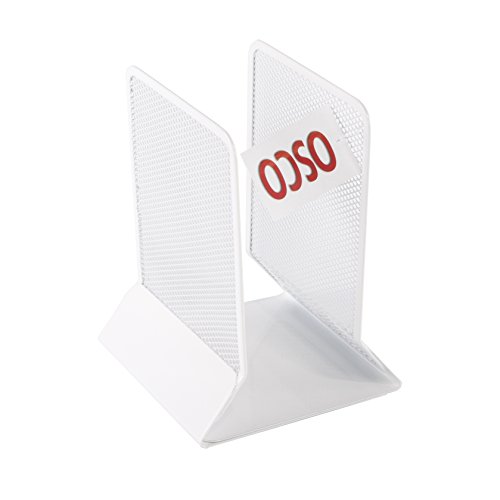 OSCO Arctic White Wire Mesh Bookend von OSCO