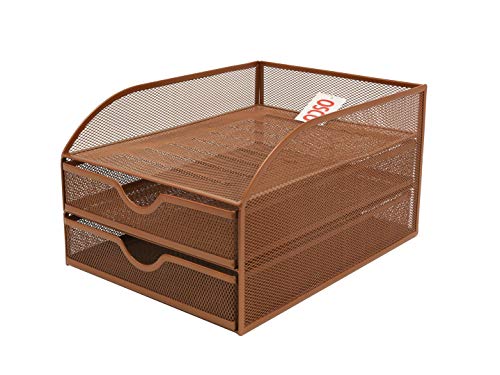 OSCO Wiremesh 2 Drawer Papersorter - Rosegold von OSCO