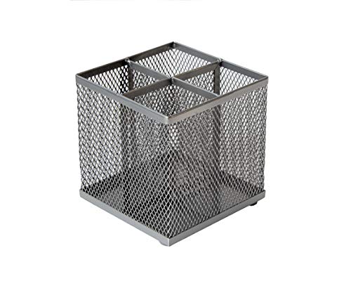 OSCO Wiremesh Square Pen Pot - Silver von OSCO