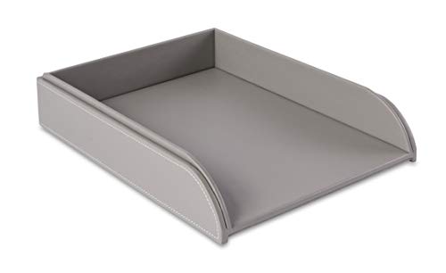 Osco Faux Leather Letter Tray - Grey von OSCO