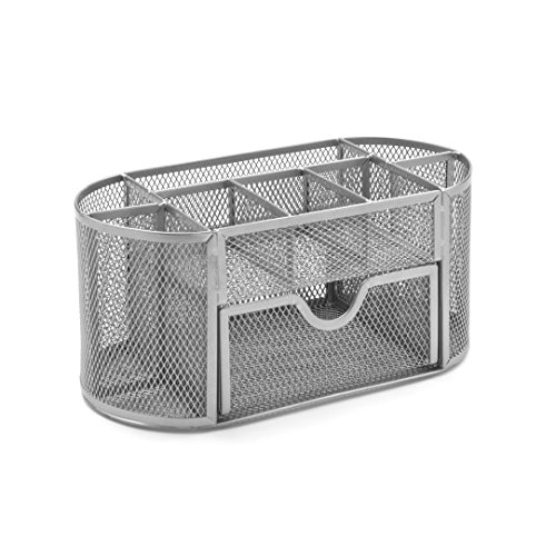 Osco WMD03-SLV Organizer mit Schublade aus silbernem Drahtgeflecht Osco WMD03-SLV Organizer mit Schublade aus silbernem Drahtgeflecht von OSCO