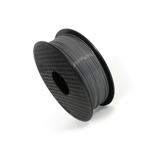 Graues Filament for 3D-Drucker, ABS-Kohlefaser, 1,75 mm Maßgenauigkeit +/- 0,05 mm, Drucktemperatur 220–250 Grad, 1 kg von OSKOE