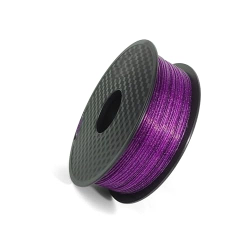 Lila PLA-Filament for 3D-Drucker, 1 kg, 1,75 mm +/- 0,03 mm, solide Spule mit glänzenden Punkten, Glitzermaterial for 3D-Drucker-Zubehör von OSKOE