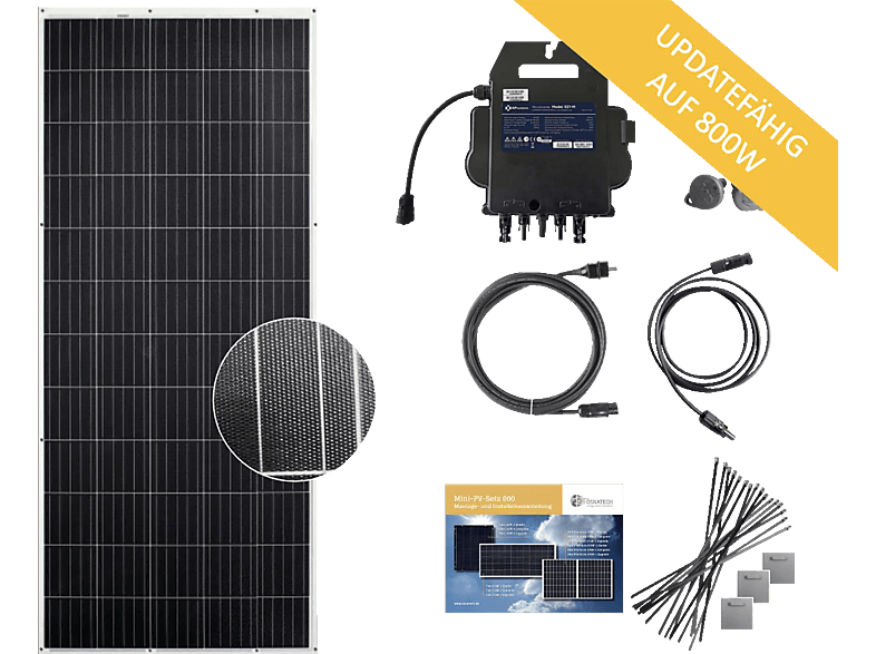 OSNATECH Mini-PV-Set Starter 600 Flex 310W-1 "Balkonkraftwerk" Balkon-Solaranlage von OSNATECH