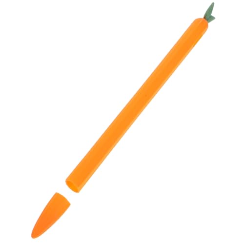 OSOLADY 1 Stück Federmäppchen schützend Zubehör Griff Halter für erste stifteschale stifttaschenlampe stylofon Stiftabdeckung aus Silikon Karottenstift-Schutzhülle Kieselgel Orange von OSOLADY