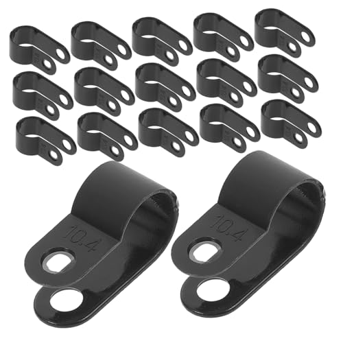 OSOLADY Nylon R-Form Datenkabel Klemme 1000 Pcs Schwarz 10 4R Größe Draht Kabel Verschluss Clips von OSOLADY