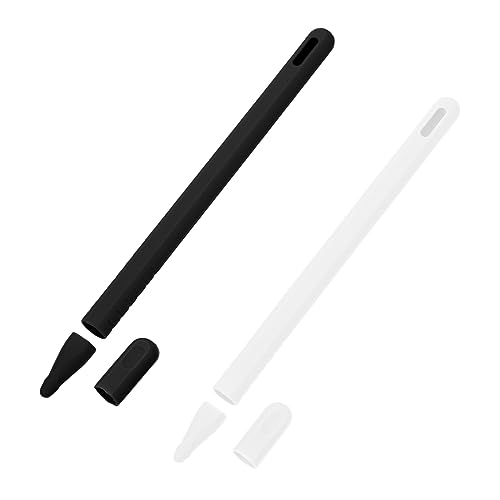 OSOLADY 2 Stück Stylus Pen Schutzhülle Hülle Wrap Case Kompatible Spitze Kompatible Spitzen Kompatibel Für Stylus Pen Schutzstiftspitzen Erste Ersatzspitze Silica Gel Schwarz von OSOLADY