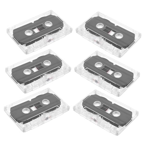OSOLADY 6 Stck. Tonband Kassettenband Aufnahme Leer Musikkassetten Audiokassettenrohling Bespielbare Unbespielte Tonbänder Bespielbare Audiokassettenbänder Bespielbare Kassetten Plastik von OSOLADY