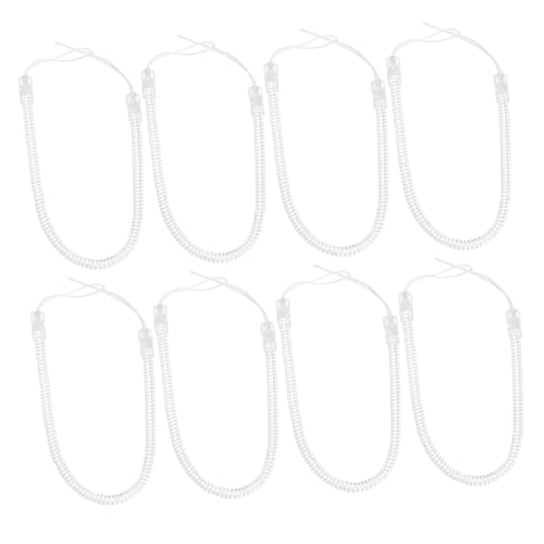 OSOLADY 8St Trageband für Stylus-Stift Schreibstift Halterung Stylus Pen Zubehör Handy-Stift-Lanyard Schlüsselbänder dehnbarer Schlüsselhalter Stiftband ausziehbar Stiftleine Plastik Weiß von OSOLADY