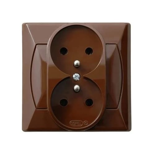 AKCENT Doppelsteckdose z/u braun GP-2AZ/24 Kufel 5907577413835 von OSPEL