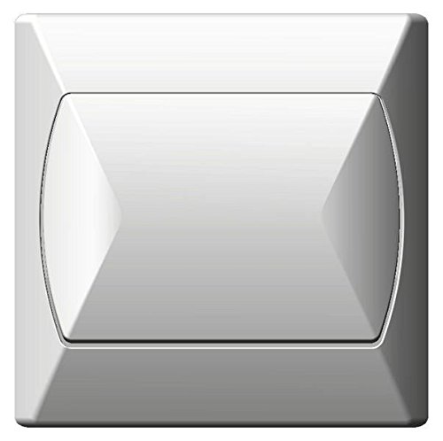 Basic-Knopf, für Innenbeleuchtung, Click, Wandplatte, Weiß von Ospel