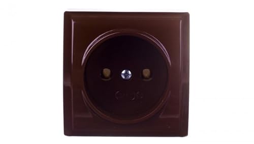 Ospel GN-1B/24 Steckdose, IP20, 16 A, 60 mm, 38 mm, 60 mm, Braun von Ospel