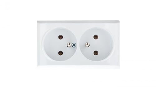 Ospel GN-2BZ/00 Steckdose, IP20, 16 A, 60 mm, 40 mm, 100 mm, Weiß von Ospel