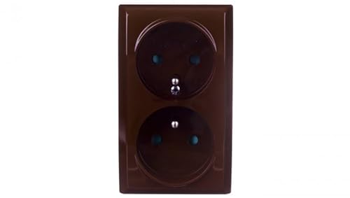 Ospel GN-2BZP/24 Steckdose, IP20, 16 A, 60 mm, 40 mm, 100 mm, Braun von Ospel