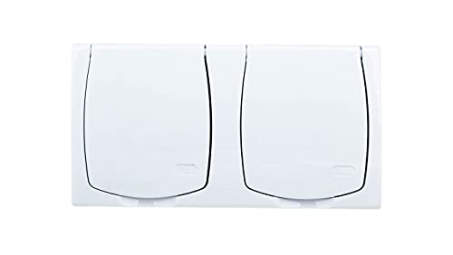 Ospel GNH-2NZ/00/w Schutzkontakt-Steckdose, weiß, IP44 16 A, 1 Stück von OSPEL