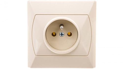 Ospel GP-1AZ/01 Schutzkontakt-Steckdose, Beige, IP20, 16 A, 82 mm, 42 mm, 82 mm Ospel GP-1AZ/01 Schutzkontakt-Steckdose, Beige, IP20, 16 A, 82 mm, 42 mm, 82 mm von Ospel