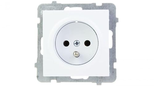 Ospel GP-1GZ/m/00 Steckdose, IP20, 16 A, 71 mm, 39 mm, 71 mm, Weiß von Ospel