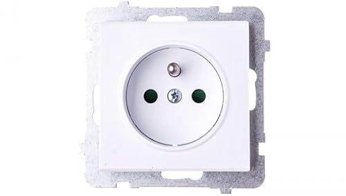 Ospel GP-1RZP/m/00 Steckdose, IP20, 16 A, 71 mm, 38 mm, 71 mm, Weiß von OSPEL