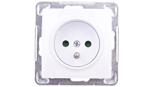 Ospel GP-1YZP/m/00 Steckdosenleiste, IP20, 16 A, 71 mm, 37 mm, 71 mm, Weiß von Ospel