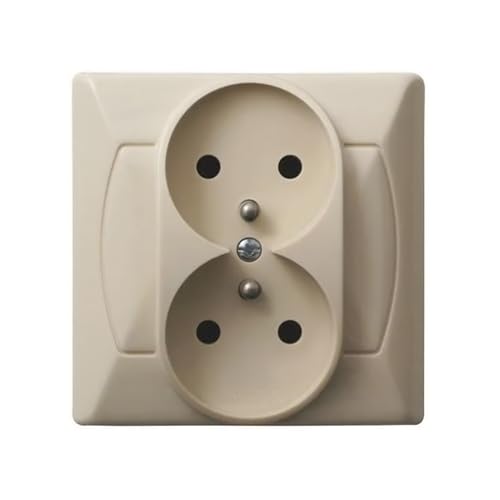 Ospel GP-2AZ/01 Schutzkontakt-Steckdose, Beige, IP20, 16 A, 82 mm, 44 mm, 82 mm Ospel GP-2AZ/01 Schutzkontakt-Steckdose, Beige, IP20, 16 A, 82 mm, 44 mm, 82 mm von Ospel