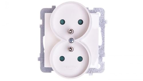 Ospel GP-2GRZP/m/27 Schutzkontakt-Steckdose, IP20, 16 A, 71 mm, 84 g von Ospel