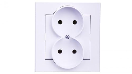 Ospel GP-2R/00 Steckdose, IP20, 16 A, 84 mm, 45 mm, 90 mm, Weiß von Ospel