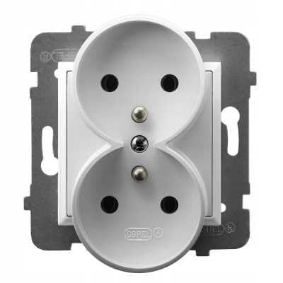 Ospel GP-2URZ/m/00 Steckdose, IP20, 16 A, 71 mm, 45 mm, 71 mm, Weiß Ospel GP-2URZ/m/00 Steckdose, IP20, 16 A, 71 mm, 45 mm, 71 mm, Weiß von Ospel